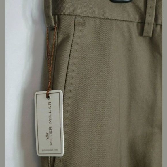 PETER MILLAR MF16B84 EXPRESSO SLACKS SIZE 35/35 NWT - Picture 4 of 7